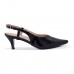                                                                                               Sapato Scarpin Feminino Salto Fino Baixo Aberto Verniz Preto(PORMOÇÃO) - Scarpin - Levit Calçados